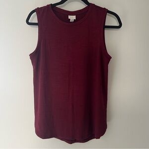 Women's Sleeveless Top - Burgundy